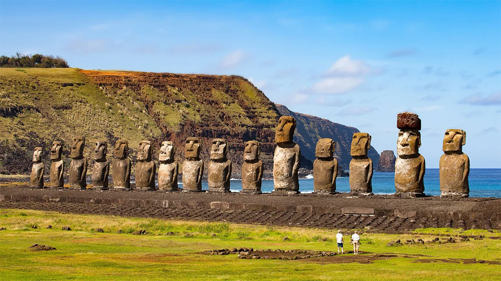 Moais en Rapa Nui